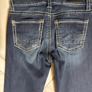BKE Daytrip Virgo Dark Blue Bootcut Jeans with Contrast Stitching